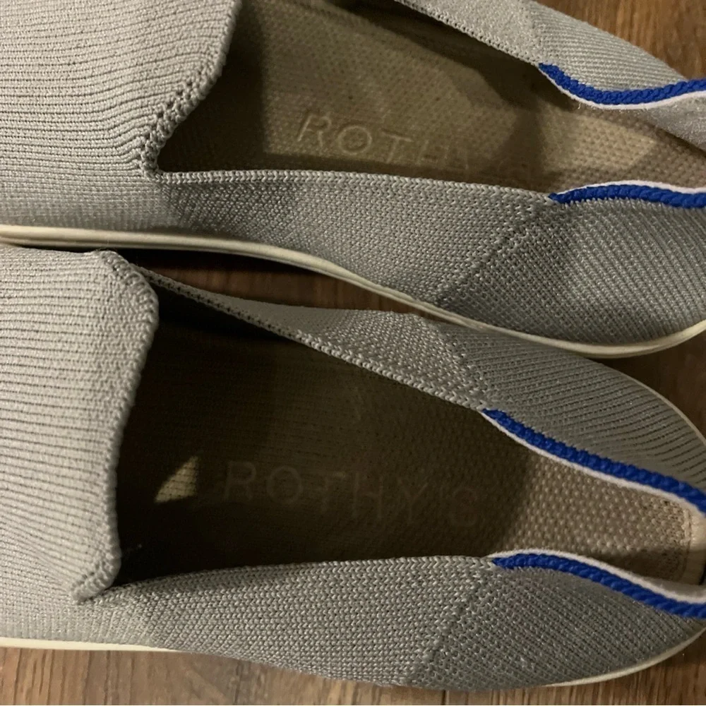 Rothys The Sneaker Womens Size 8.5 Classic Gray Great Condition